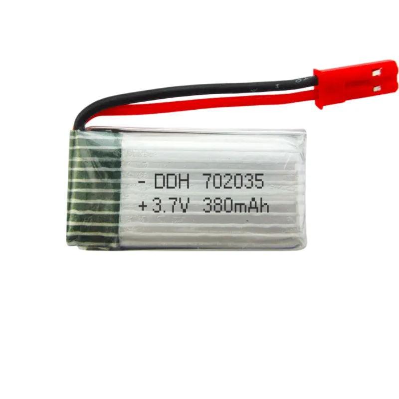 Replacement battery Aircraft battery 3.7V 702035 380mAh 25C model aircraft remote control lithium battery 1S 1PCS