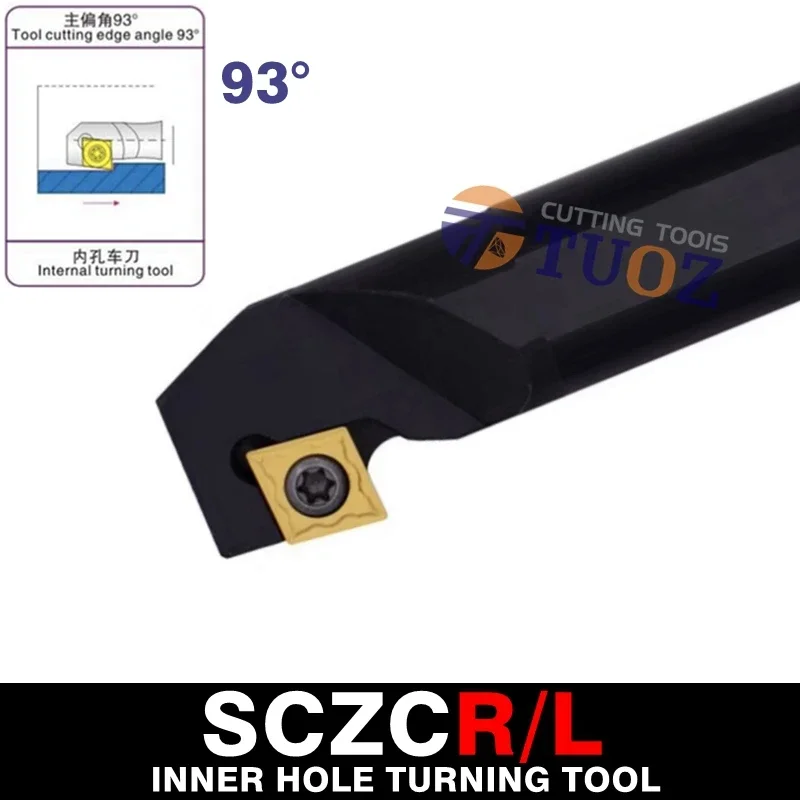 

TUOZ S08K S10K S12M SCZCR06 SCZCL06 93 ° SCZCR SCZCL 8 мм 10 мм 12 мм CCMT06 CNC внутренний токарный инструмент токарный станок сверлильный инструмент держатель