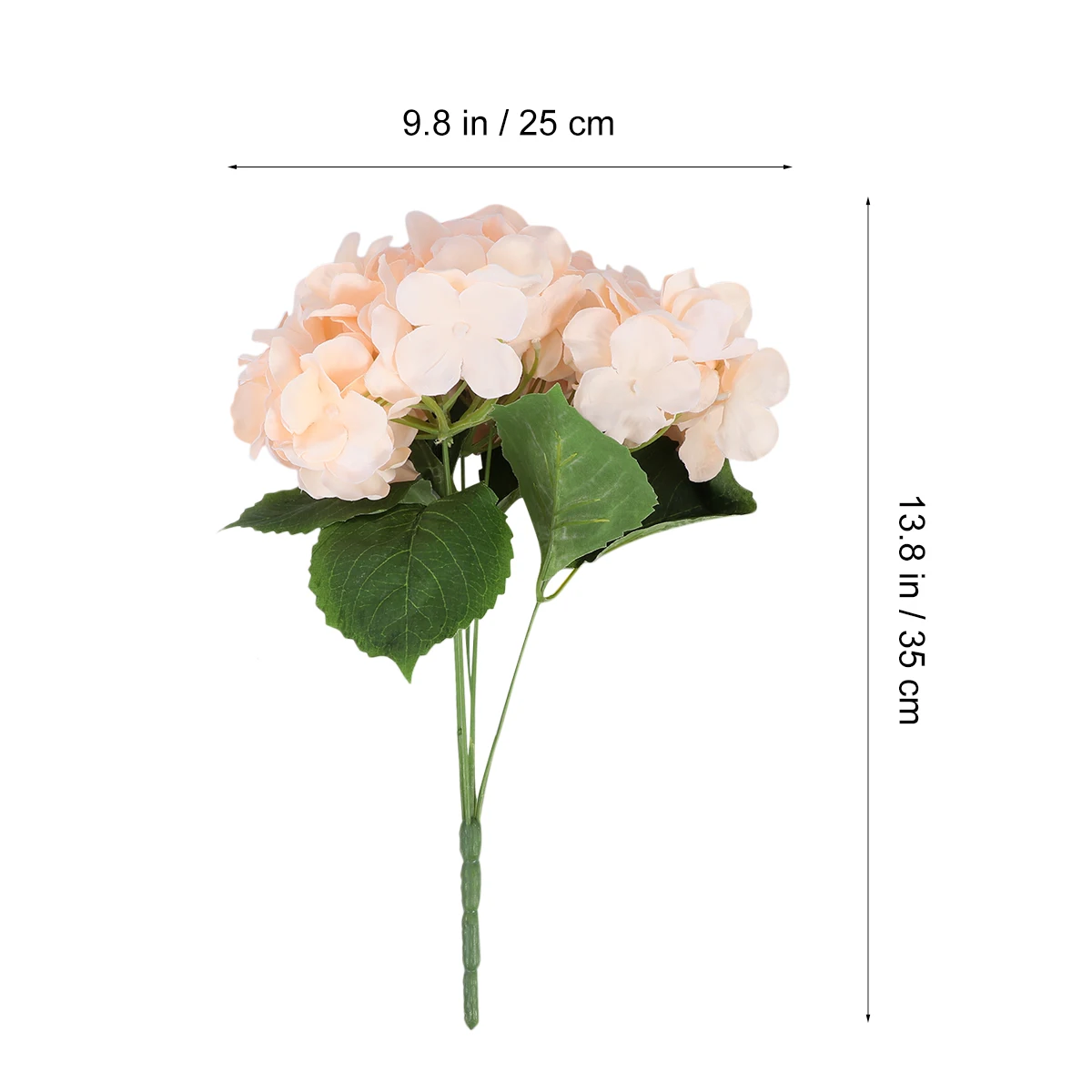 

Artificial Hydrangea Elegant Life-Like Flower Ornament Decoration Clear Texture Lifelike Ornament Home Wedding