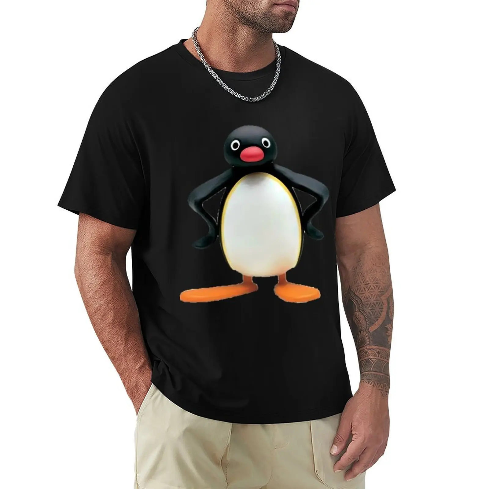 pingu! T-Shirt Non-Shrink Basic Cotton T-Shirt