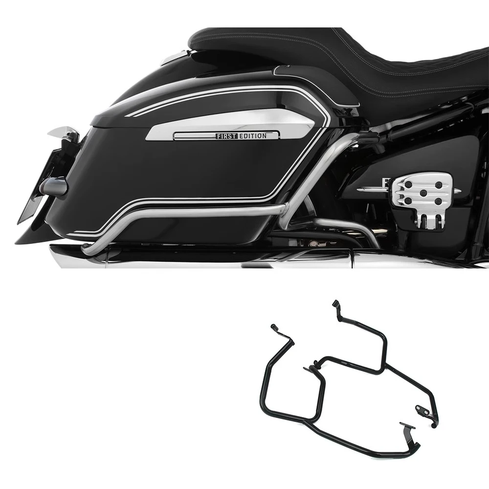 

For BMW R18B R18TC R18 Classic TC 2020-2023 Crash Bars Engine Guard Stunt Cage Motorcycle Side Box Bumper Protector R18 B R 18 B