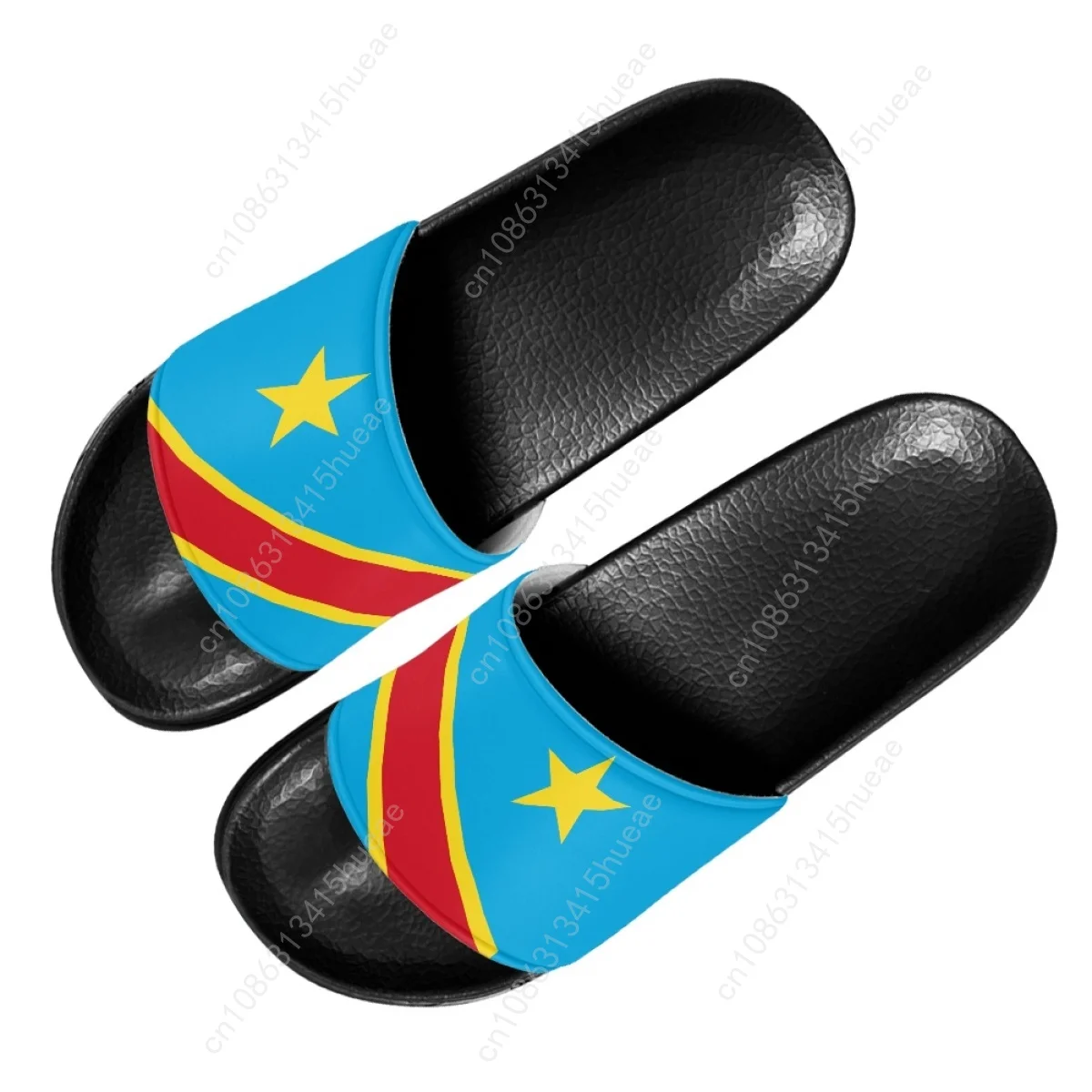 Pantofole da casa con stampa bandiera della repubblica del Congo antiscivolo Casual Outdoor Slides moda comode scarpe da spiaggia per le donne Zapatos