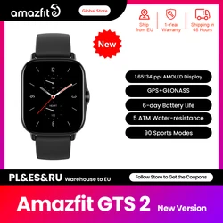 [Nueva versión] Amazfit GTS 2 nueva versión 43mm Smartwatch 24H seguimiento del ritmo cardíaco monitoreo de calidad del sueño para teléfono Android IOS