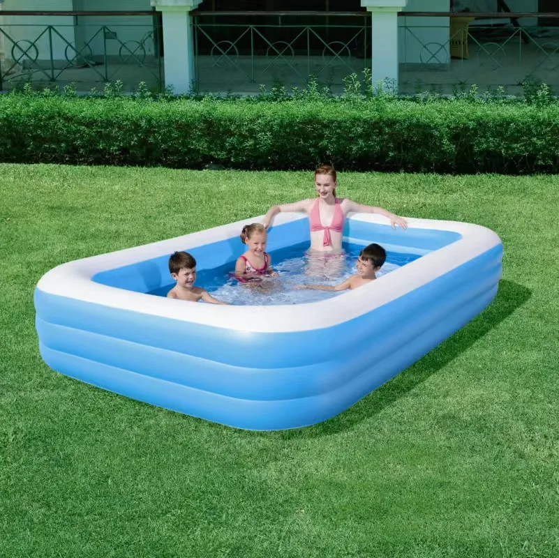 

2m/2.6m Large Inflatable Swimming Pool Adults Kids Pools Bathing Tub Summer Outdoor Indoor Bathtub Water Pool Family Party Toys