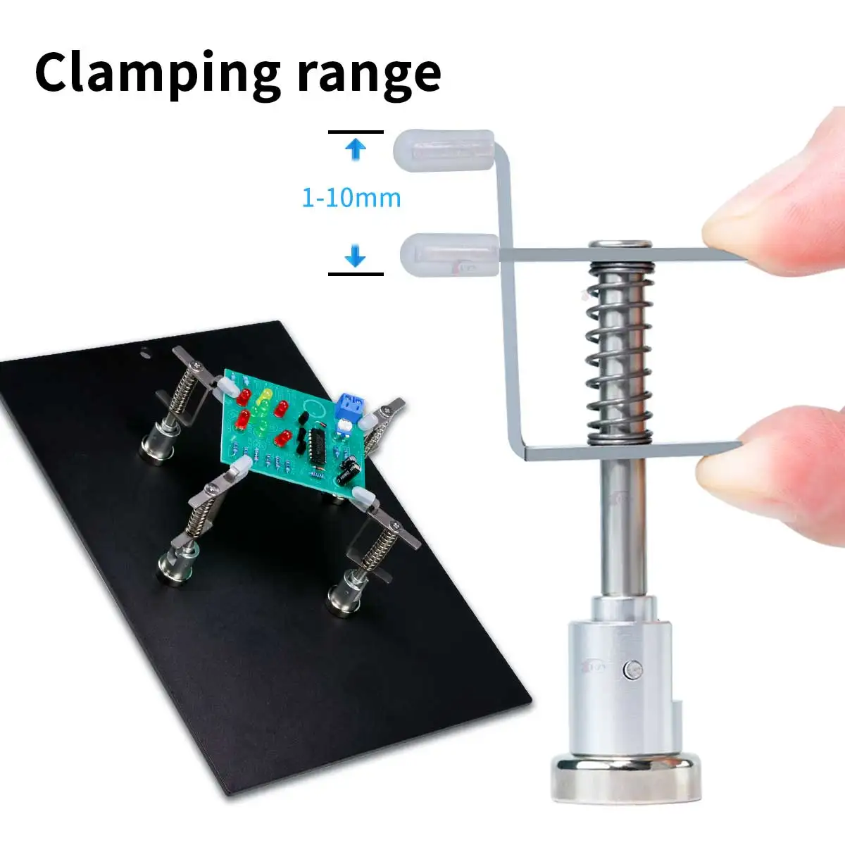 HZY H-07 Multifunktionale magnetische Universa-Federklemme 90 °   Rotationsplattenhalter für die Debugging präziser Schweißteile