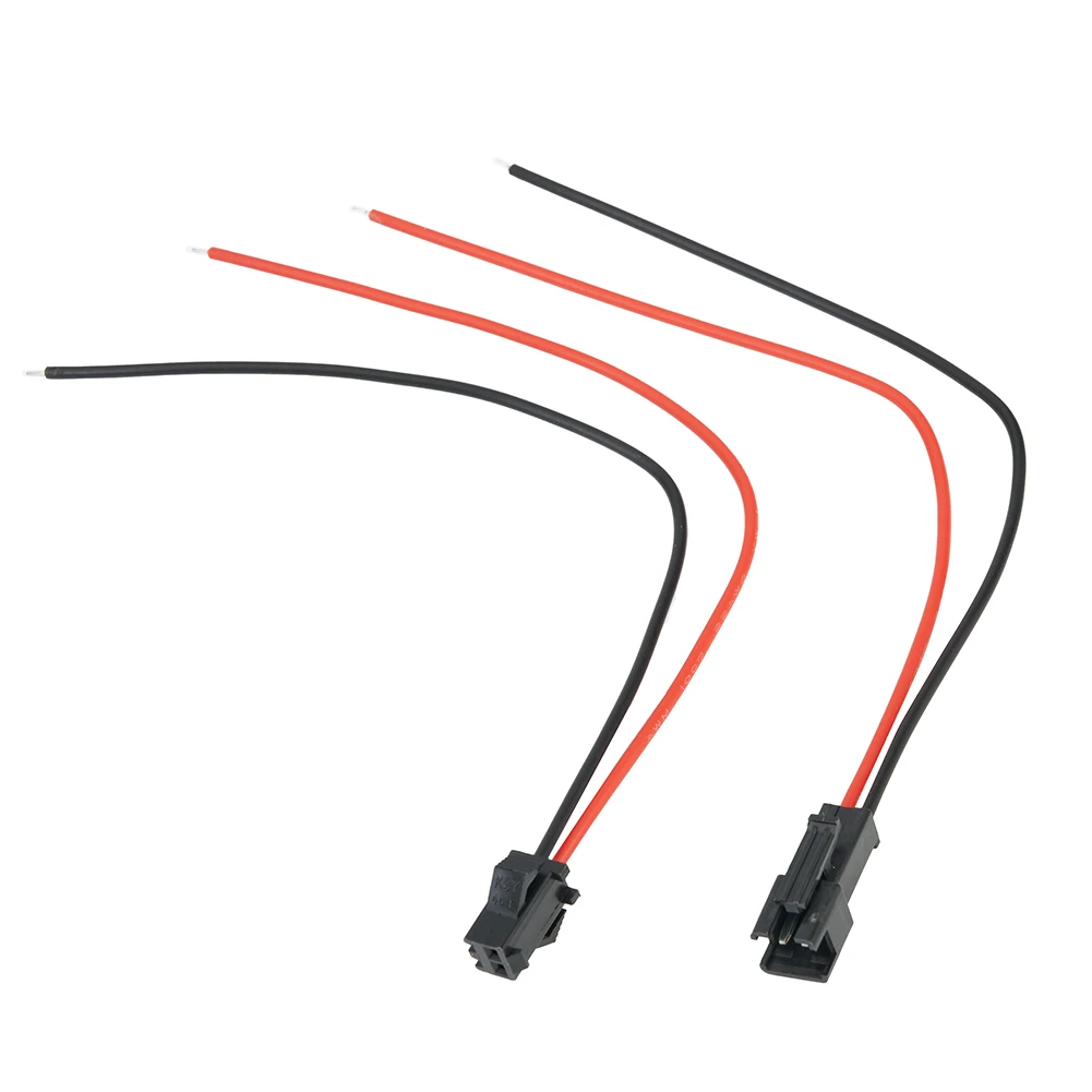 20 Pairs For JST SM 2-pin Female Male To Female Wire Connector Adapter LED Light With Cable Electrical Equipment Supplies