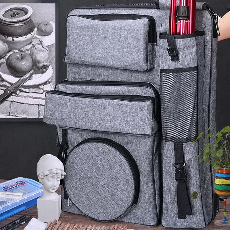 Multifunctional Artist Portfolio Backpack Sketch Art Painting Bag 4k Waterproof Large Carrying Bags Tool Storage Backpacks