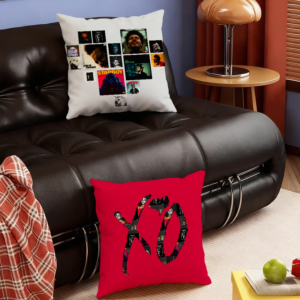 Funda de Almohada de The Weeknd - Hurry Up Tomorrow, Decoración para Dormitorio, Sofá, Sala de Estar, Respaldo, Cojín Cuadrado para Siesta