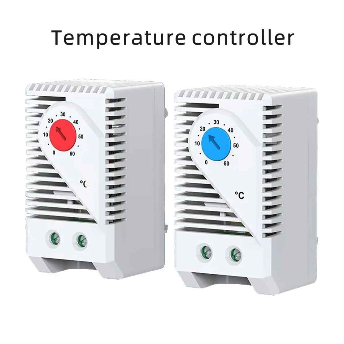 KTO NC KTS NO 0-60°C Mini Compact Bimetallic Thermostat Mechanical Temperature Controller NC/NO DIN Rail Installation