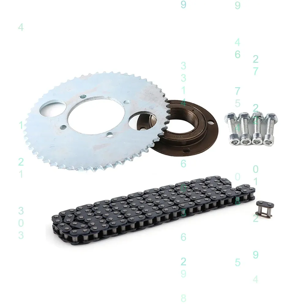 Electric Scooter Rear Wheel T8F 54T 54MM 4 Bolt Sprocket Chain Drive Gear Freewheel Adapter for Bicycle Pocket Pit Dirt Bike