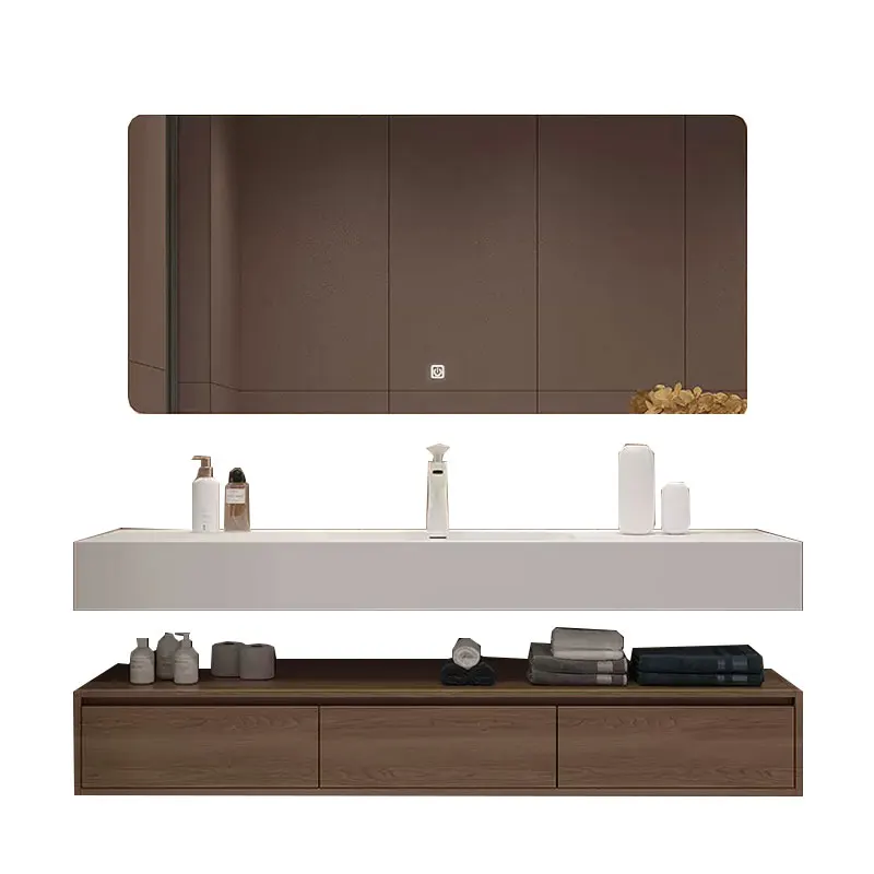 Ceramic Integrated Basin Bathroom Cabinet Combination Bathroom