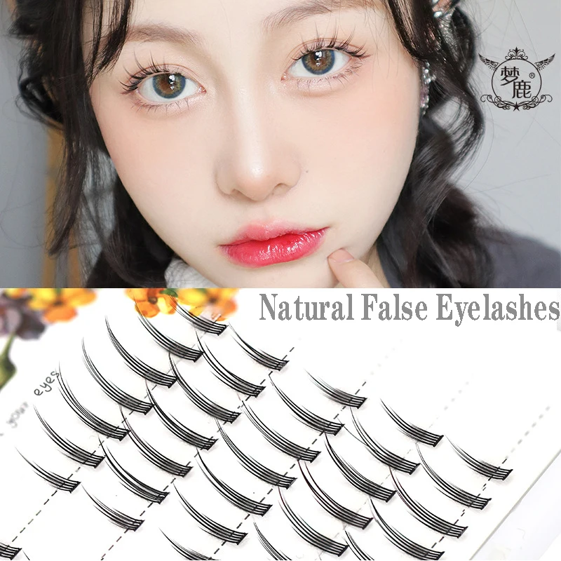 

3/5 rows Fairy False Eyelashes Cos Handmade False Eyelashes Little Devil Big Eyes Naturally Thick Lolita Eyelashes Tool