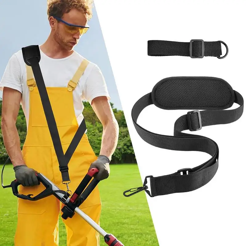 Adjustable Trimmer Strap Weed Eater Shoulder Strap Easy Release Brush Cutter Harness Applicable EGO String Trimmer Leaf Blower