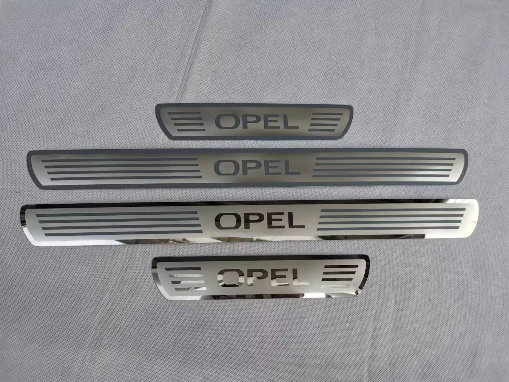 For opel astra zafira corsa  Door Sill Scuff Plate Cover Trim Stainless Steel Threshold Pedal Styling Protect Car Accessories