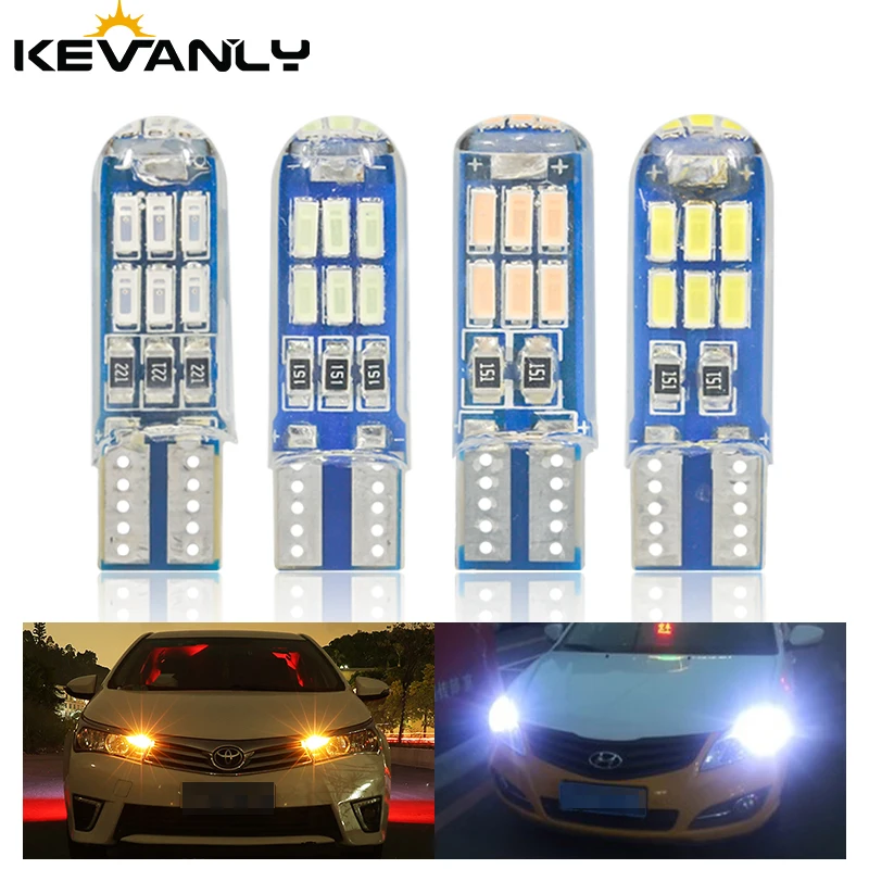 

20 шт. W5W T10 светодиодные лампы Canbus 4014 15SMD 168 194 светодиодные лампы для салона автомобиля с постоянным куполом для чтения номерного знака, сигнальные огни 12 В