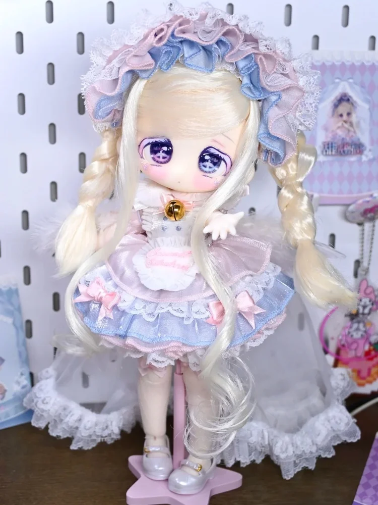 

Original 26cm 1/6 Bjd Removable Wig Sweet Shopwindow Blind Box Bjd Kawaii Movable Joint Decoration Collectible Gifts