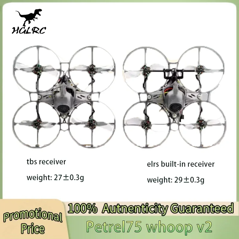 

Hglrc Petrel 75whoop V2 Bürstenloser Motor Innen Fpv Drohne Tinywhoop Quadcopter Gespenst 10a Aio 0802 21000kv Für Fpv Anfänger