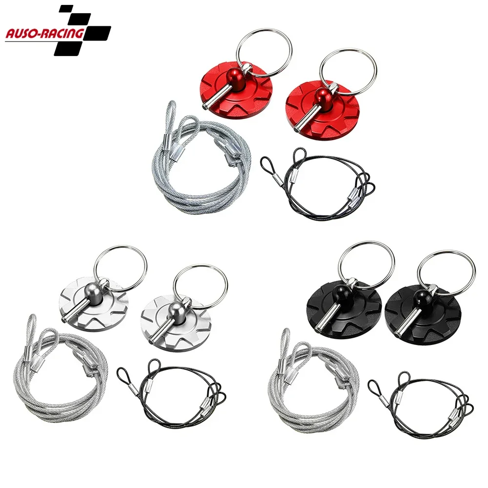 

Racing Car Bonnet Aluminum Lock Latch Kit Universal Engine Hood Pin Set Automotive Accessories