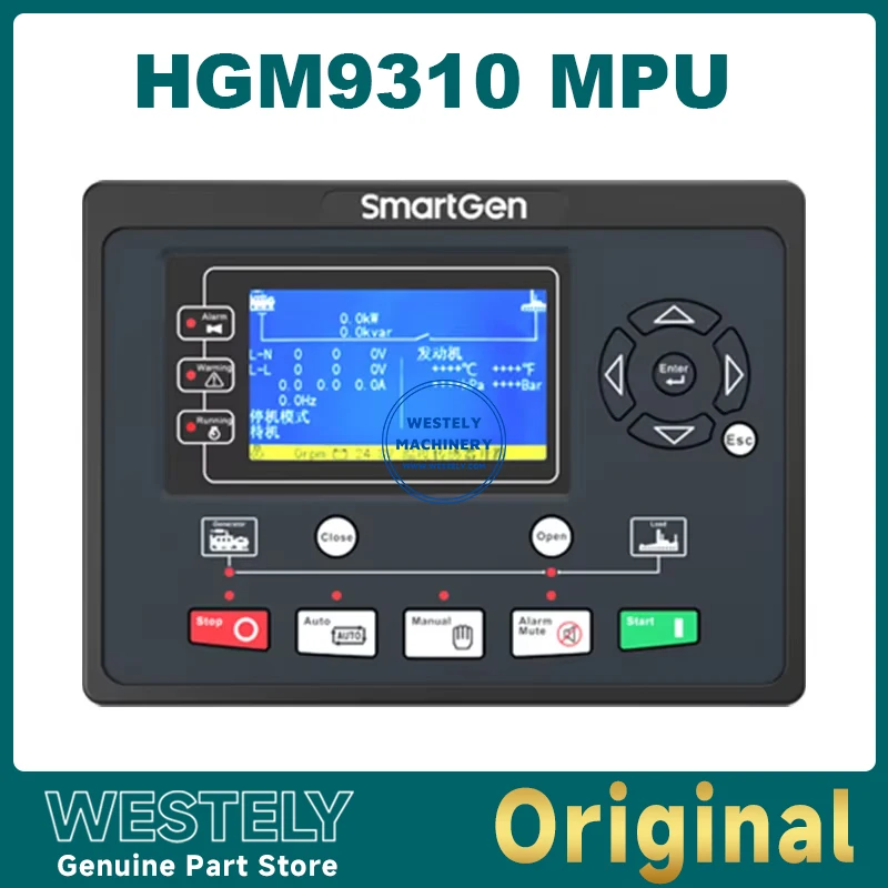 

Original Smartgen HGM9310MPU Genset Controller Auto Start/Stop Controller Module HGM9310CAN