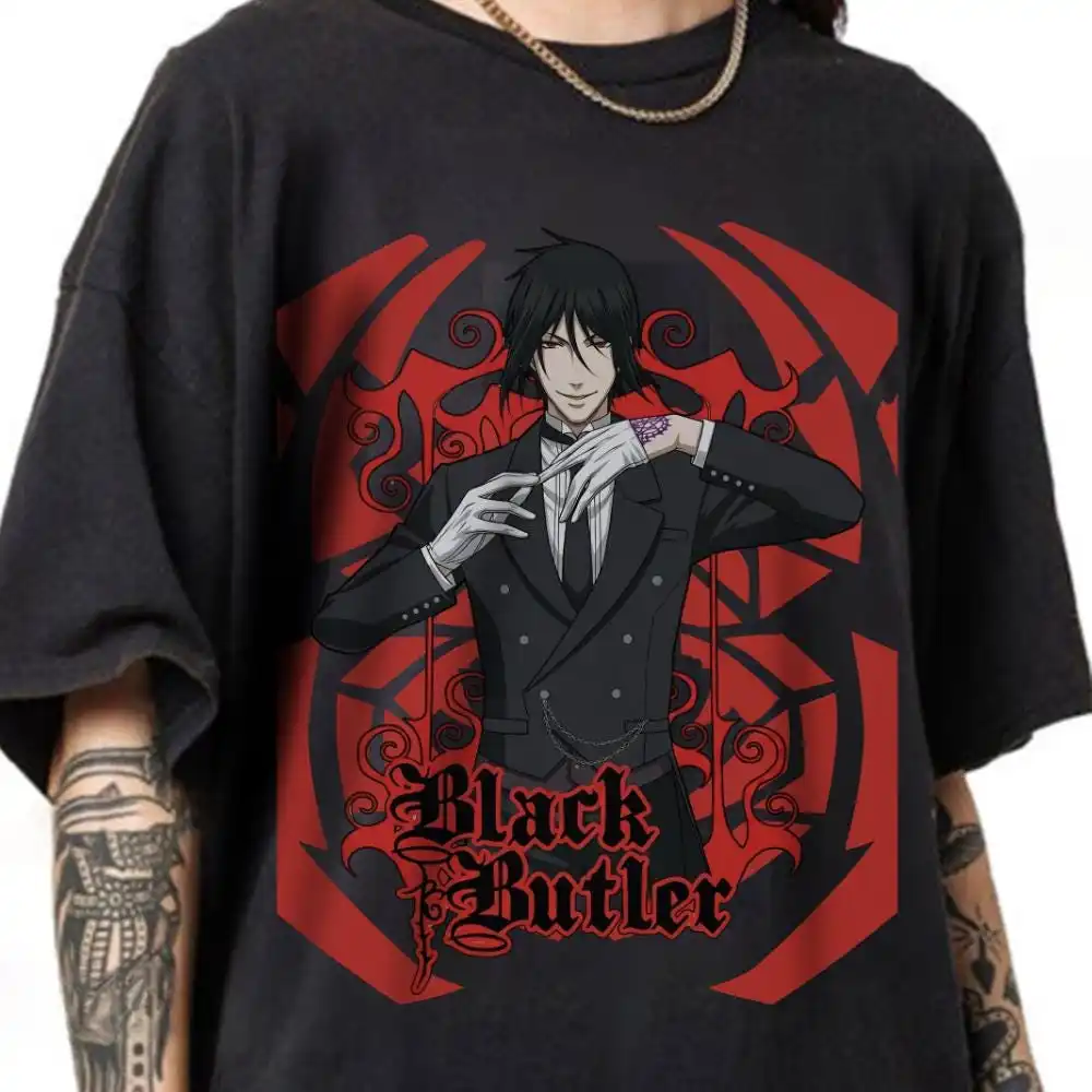 Black Butler Shirt, Anime T-shirt, Anime Sweatshirt, Manga Cotton Tee, Unisex T-shirt, Anime Gift, Japanese Anime Tee