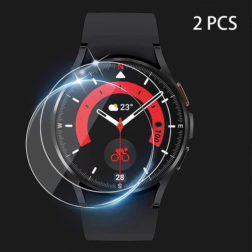 Tempered Glass for Samsung Galaxy Watch 4 5 6 40mm 44mm Classic 43mm 47mm Screen Protector Films Anti-Scratch Anti-Fingerprint