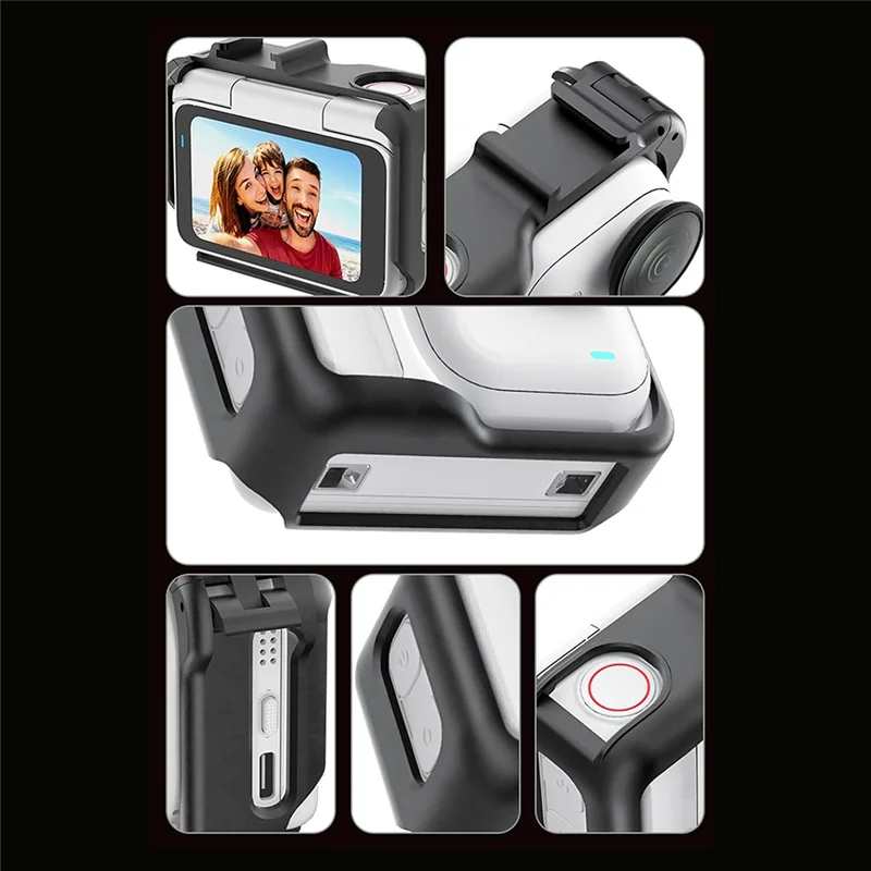 B50B-For Insta360 GO Ultra Mini Action Camera Sports Camera Accessories Protective Frame Cage Extension Adapter Bracket