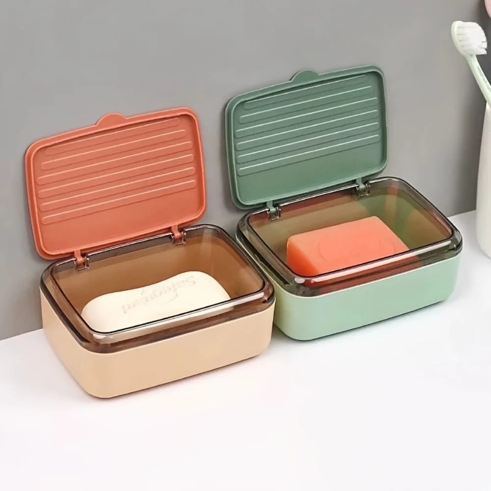 

Герметичная мыльница с крышкой; большая вместительная портативная мыльница для путешествий, идеально подходит для дома, общежития и использования студентами.