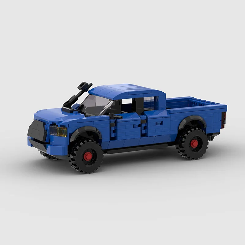 

Грузовик-пикап MOC Blue TRD Pro Performance, игрушечный конструктор для внедорожника, материал АБС, 339 шт.