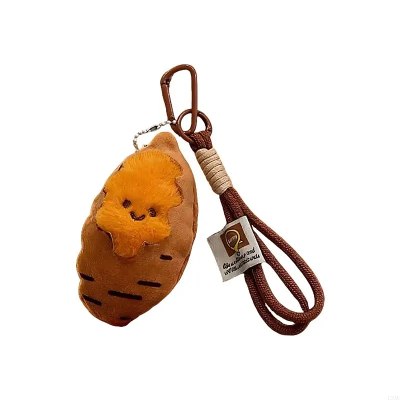  Lovely Roasted Potato Plush Toy Keyring Plush Backpack Hanging Decoration Accessory For Gifts Decors