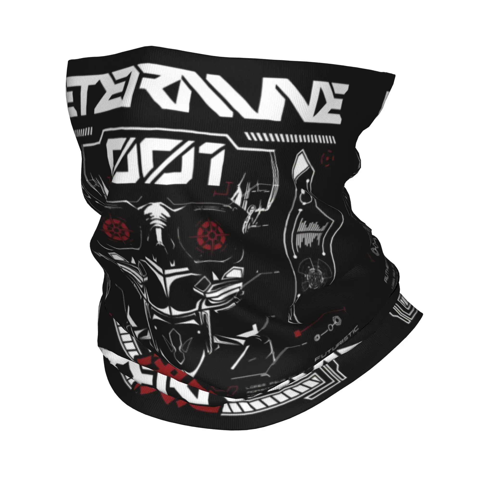 

Custom Determine Futuristic Winter Headband Neck Warmer Women Men Ski Cycling Tube Scarf Cyberpunk Face Bandana Gaiter