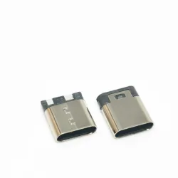 1-20pcs Type-C 3.1 USB JACK Type-C 2Pin 2P Welding Wire Female Connector Straight For Mobile Phone Charging Port Charging Socket