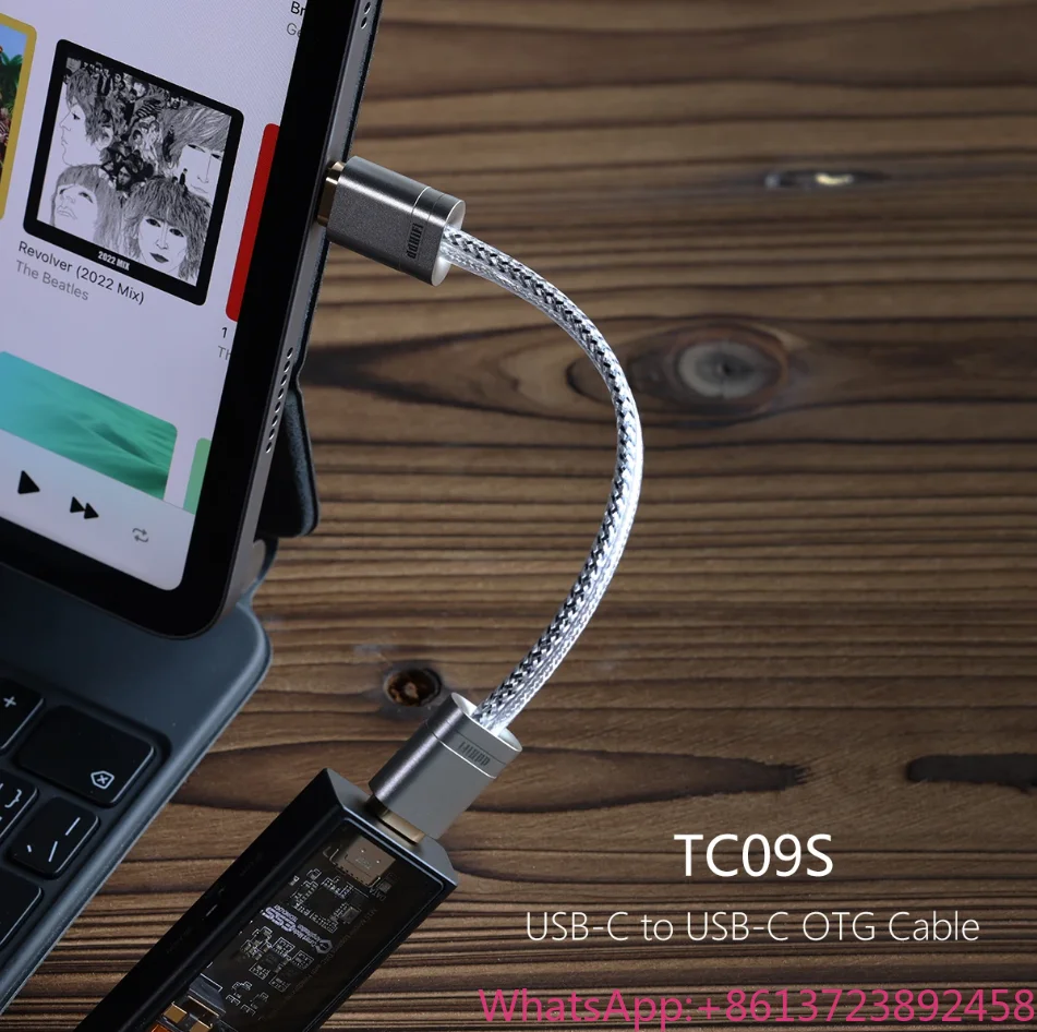ddHiFi All-New TC09S Type-C to Type-C OTG data cable HIFI dual shielding decoding audio signal