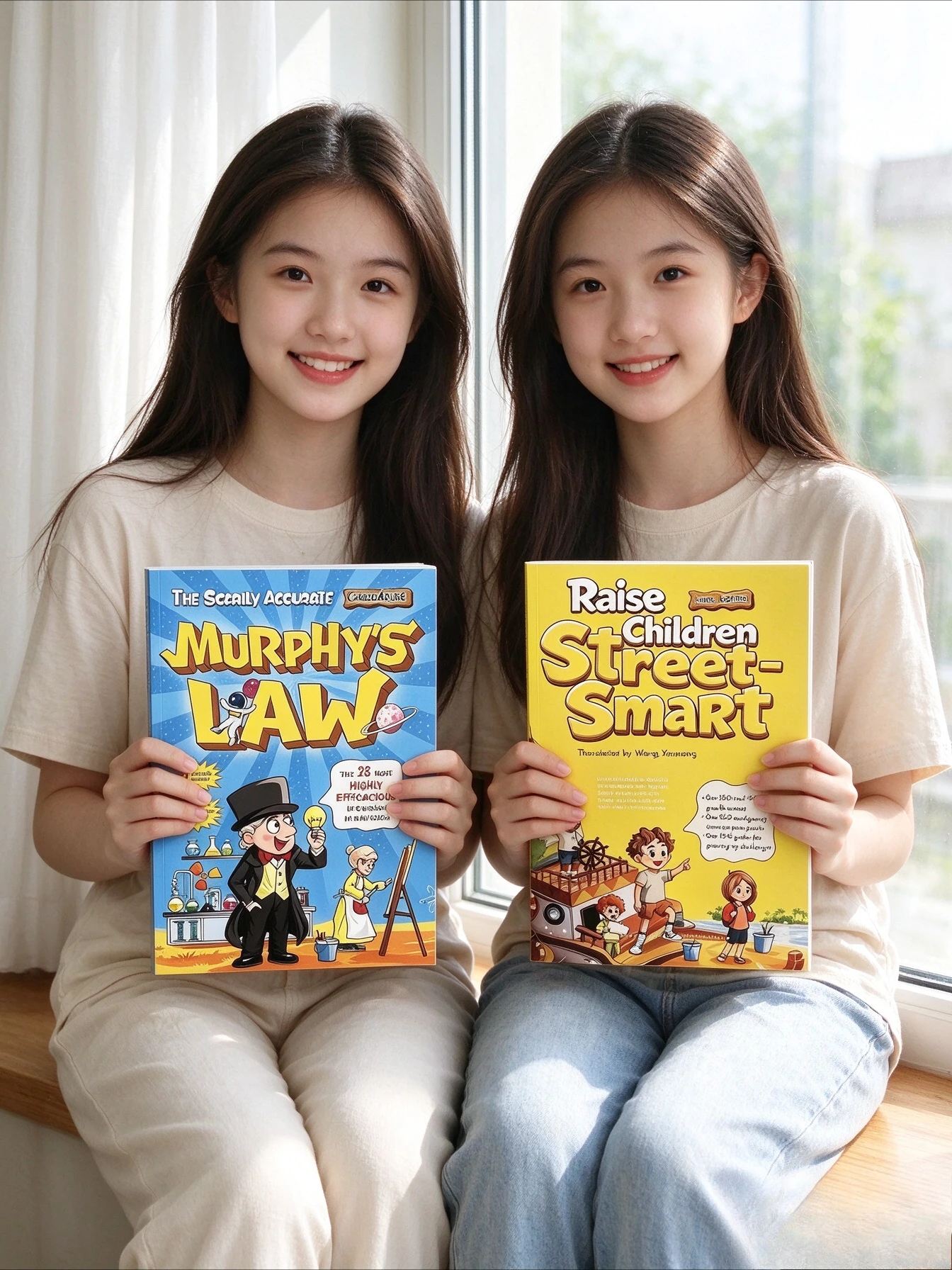 Children's life education parent-child books, 2-volume set, cultivating children's resilience + Murphy's Law comic version