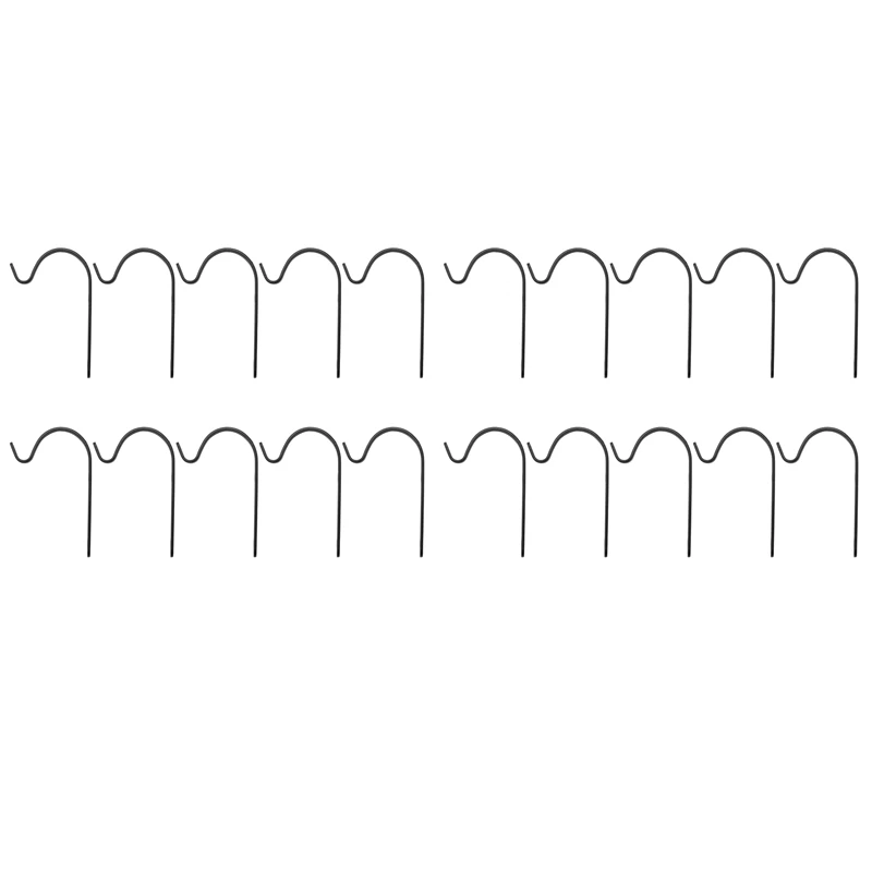 

Набор из 20 подвесных планшетов, железная настенная подвесная крючок, изогнутая модель, для подвешивания кормушек для птиц, фонарей
