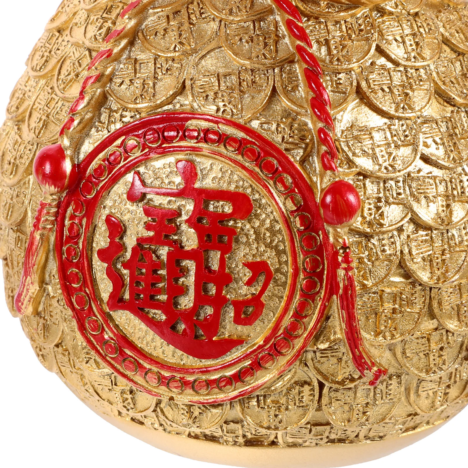 

Resin Blessing Pouch Desktop Lucky Bag Decorative Ornament Small Lucky Money Bag for Home Office Table