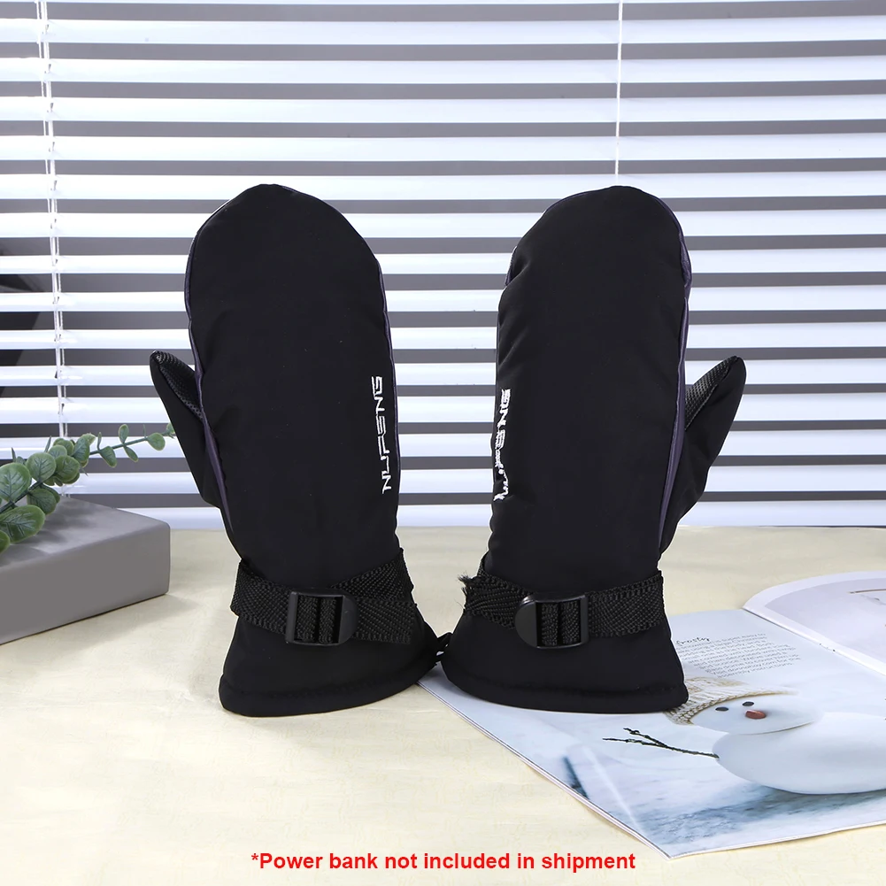 

Теплые перчатки с подогревом, электрические перчатки с USB-зарядкой, морозостойкие, 3 температурных режима, для кемпинга и походов на открытом воздухе