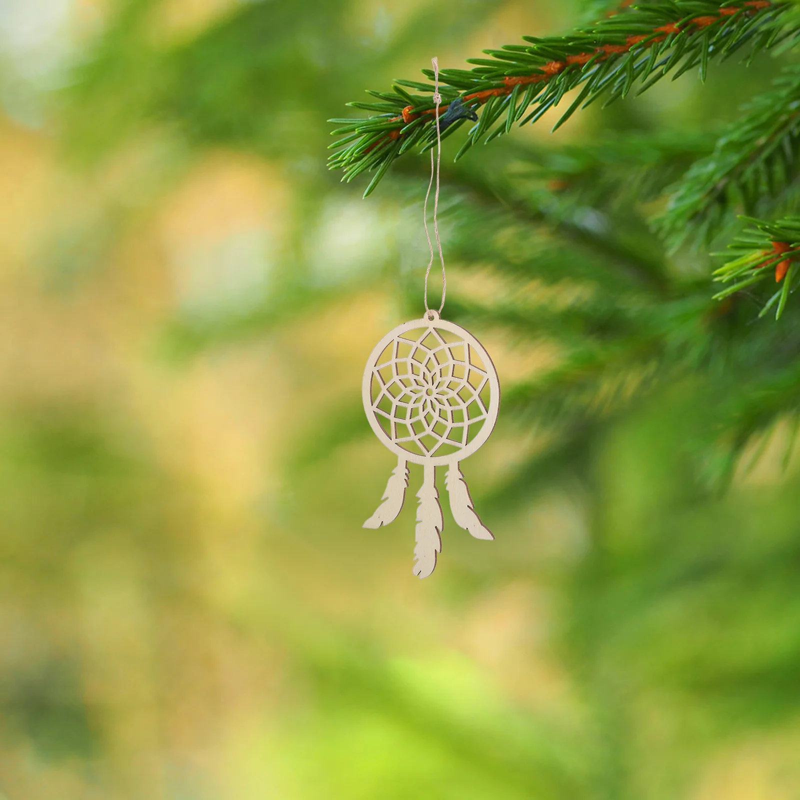 

20Pcs Catch Dream Net Home Decor Pendant Handmade Exquisite Craftsmanship Unique Design for Party Banquet Gift Friends Beige