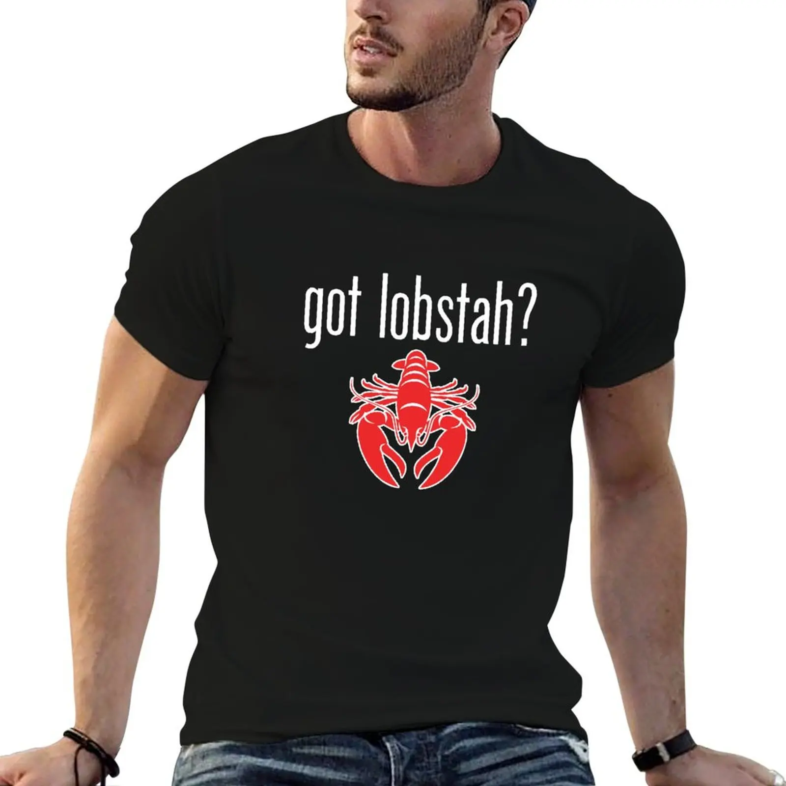 

pack man funny shirts lobstah Got T-Shirt cotton t for t shirts white