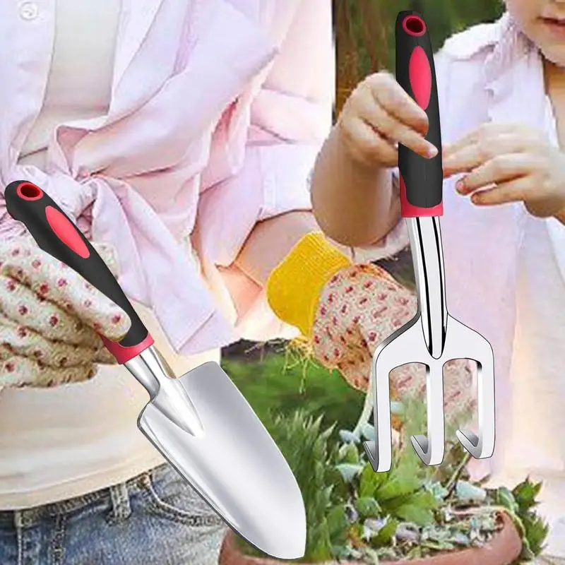 Set di attrezzi da giardino 3 pezzi Kit di attrezzi da giardino per giardinaggio attrezzi manuali attrezzi per la semina di piante e giardini per il terreno delle piantine