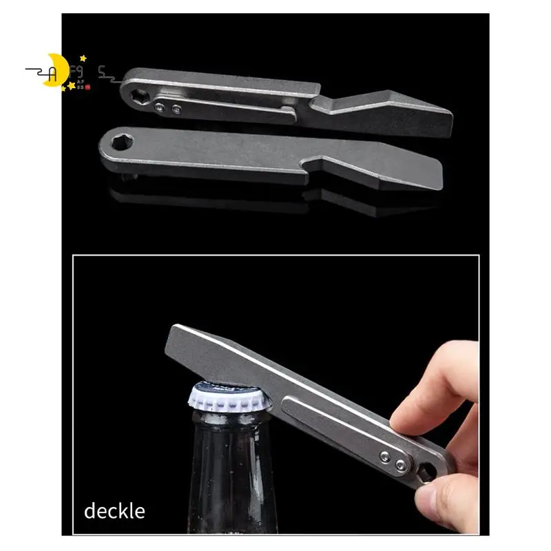 

AF95-титановая монтировка, многофункциональные инструменты для уличной монтировки, мини-саблинг с ломом, карманным зажимом и функцией брелка