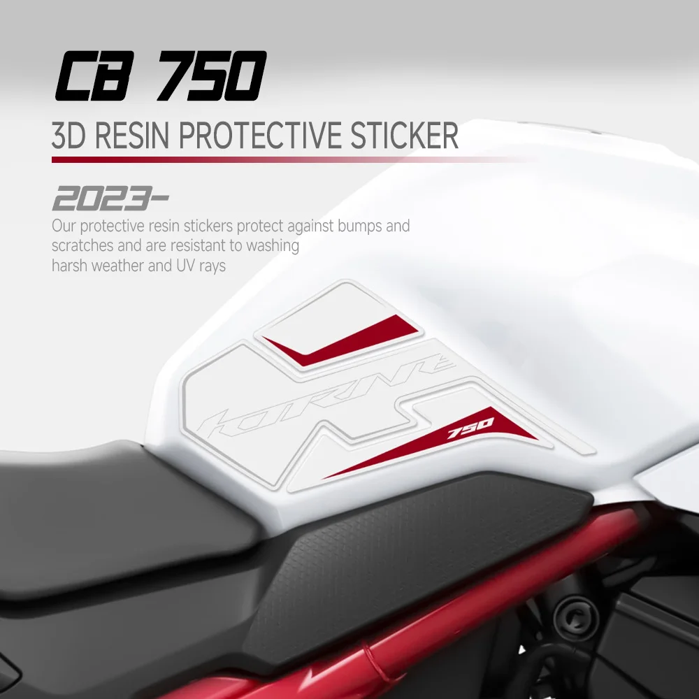 

For CB750 Hornet cb 750 2023 2024 Accessories Side Tank Stickers 3D Resin Sticker Protection Kit