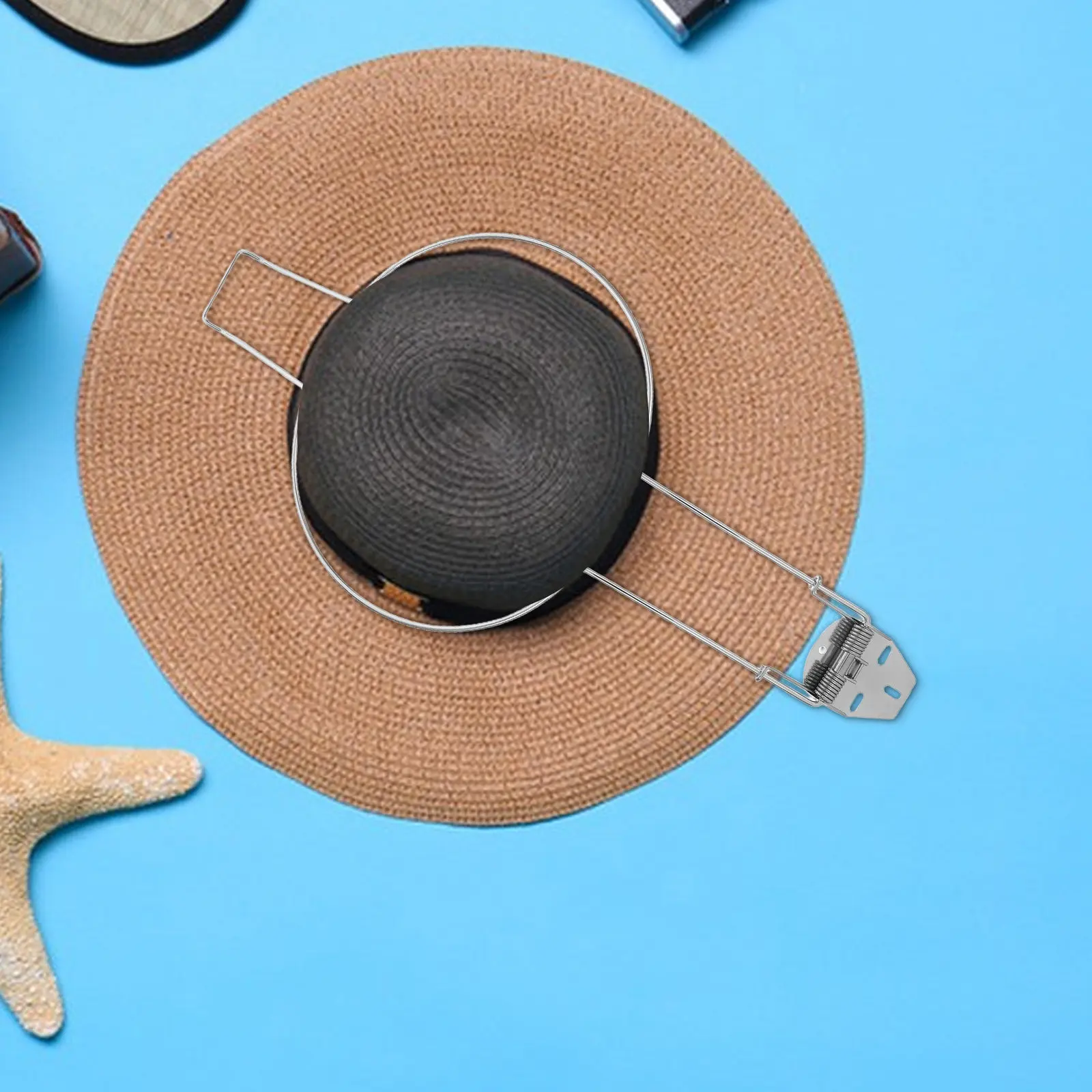 

Car Hat Holder Premium Metal Chrome Finish Multifunctional Hat Storage Solution Elegant Minimalist Aesthetic Space Saving Truck