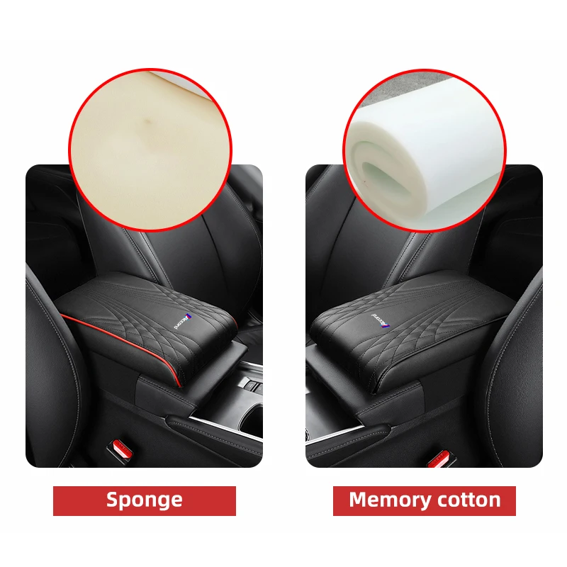 For Honda Accord 6 7 8 9 10th Car Armrest Box Height Increasing Pad Car Armrest Pad Central Armrest Box Leather Protective Cover