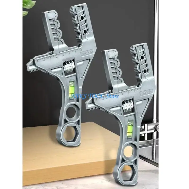 L8RC User Friendly Bathroom Wrench For Female Users Novices Ergonomic Handle For Comfortable Operation In Multiple Setting