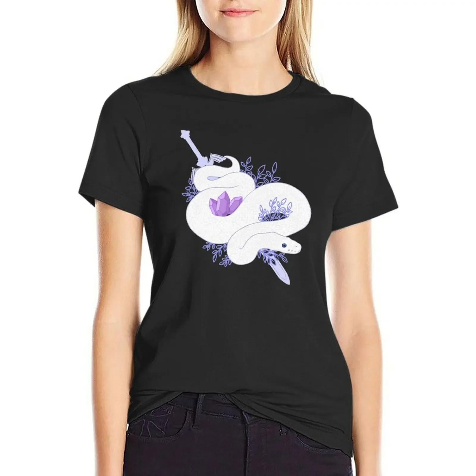 

Ball Python and Master Sword T-Shirt customizeds sweat cute clothes oversized t shirts for Women