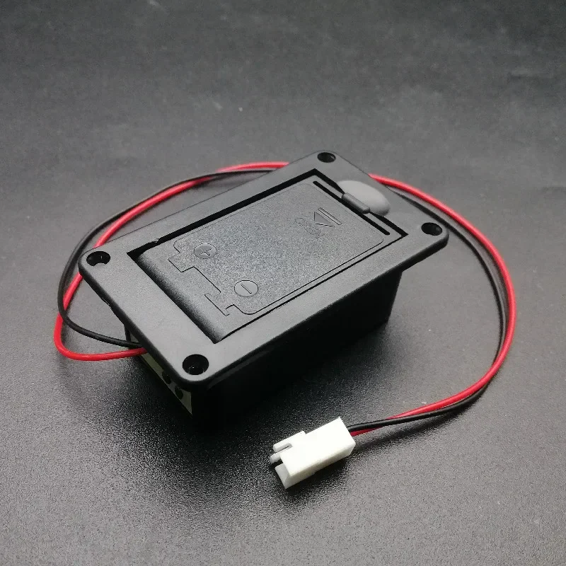 

6Pcs Flip Type Active Bass Guitar Pickup 9V Battery Boxs/Holder/Case/Compartment Cover with Metal Contacts Spring and Cable