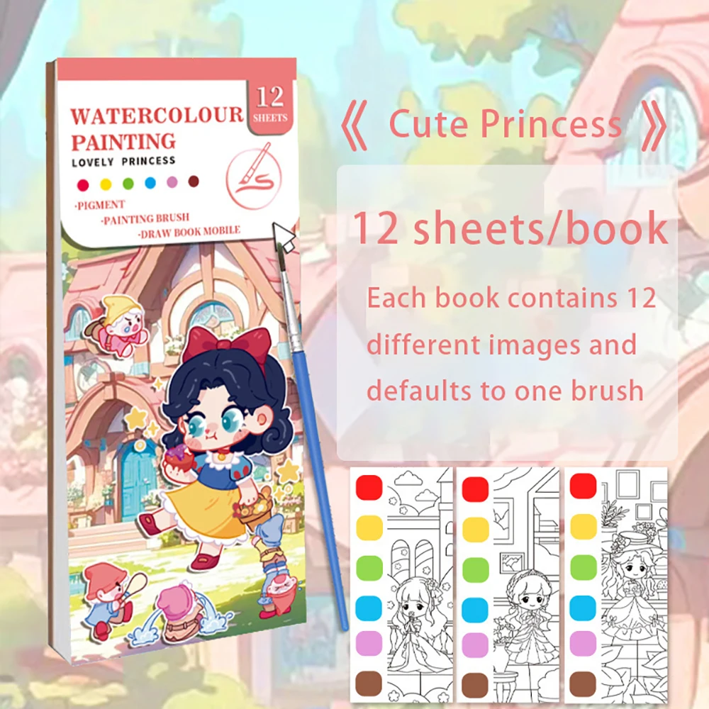 Hot selling student coloring notebook, sticky notes, graffiti drawing notebook