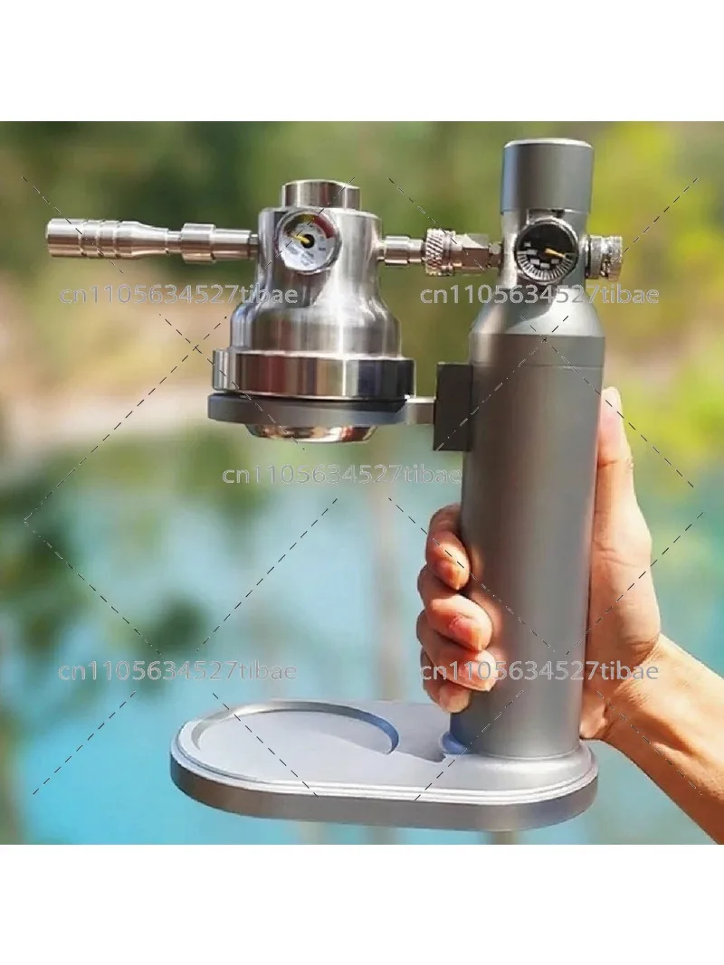 Commercial Espresso Machine with Pneumatic Air Pump for Home Outdoor Camping Semi-Automatic