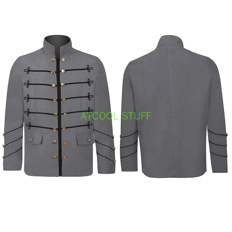 Adut Military Jacket Halloween Medieval Prince Cosplay Edwardian Noble Costume Frock Coat Vintage Men's Clubwear