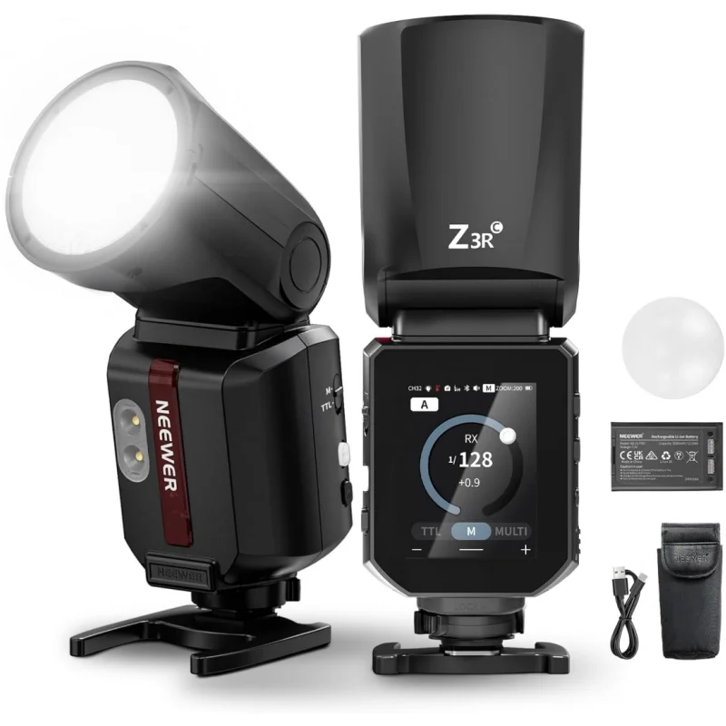 NEEWER Z3R 100Ws 2.4G TTL Okrągła Lampa Błyskowa Speedlite do Canon Nikon Sony, 1/8000s HSS, Ekran Dotykowy, Kompatybilna z Godox — zdjęcie produktu 7